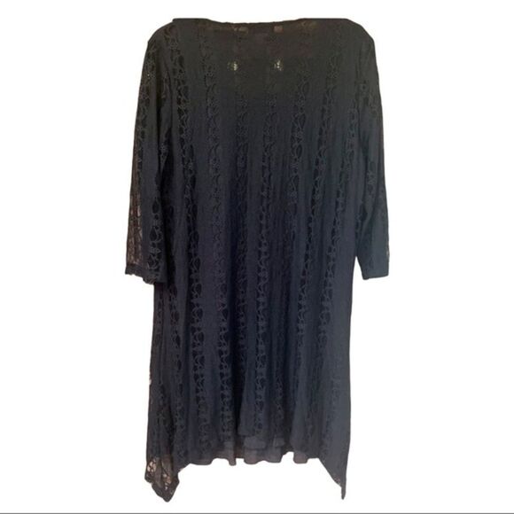 Lily Plus Size Black Lacy Tunic/Dress - Picture 8 of 11